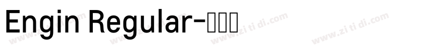 Engin Regular字体转换
